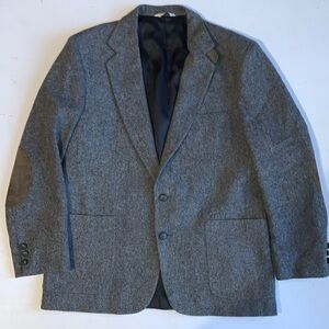 Brookleigh For ZCMI Wool Blazer Elbow Patches Size 44R
